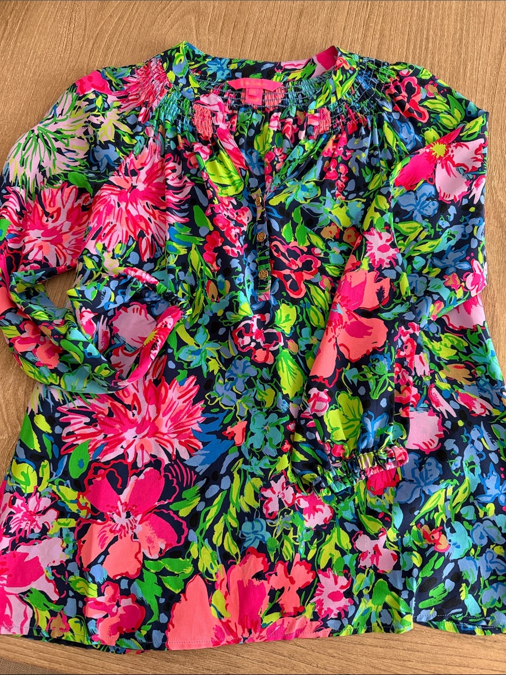Lilly Pulitzer Size XS floral blouse